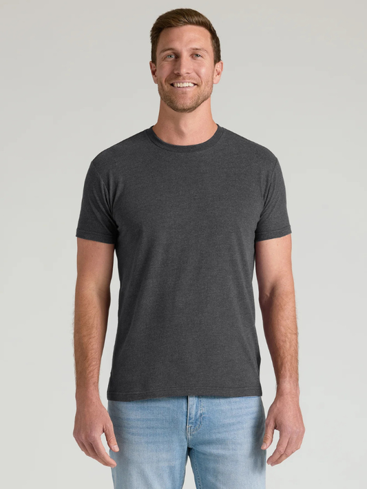 Blank64 - Crew Neck Tees - Charcoal Heather