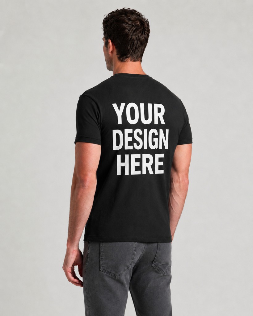 Model — back with design placement